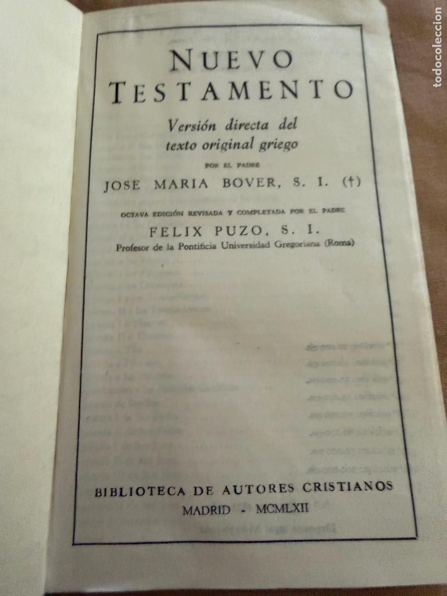 Libros de segunda mano: Nuevo Testamento (versi&oacute;n directa)1962 - Foto 1