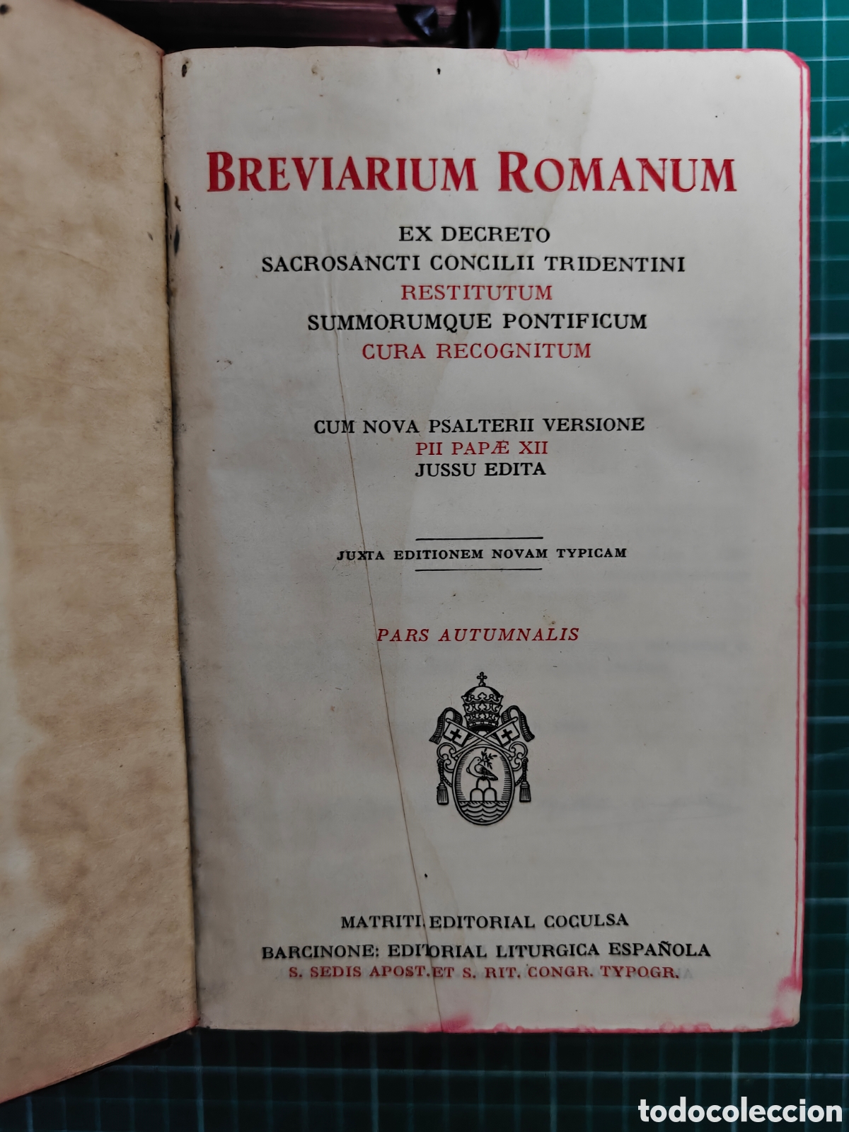 Libros de segunda mano: Lote 3 Tomos Breviarium Romanum (1955) - Ed. Coculsa - P&iacute;o XII (Hiemalis, Verna, Autumnalis)