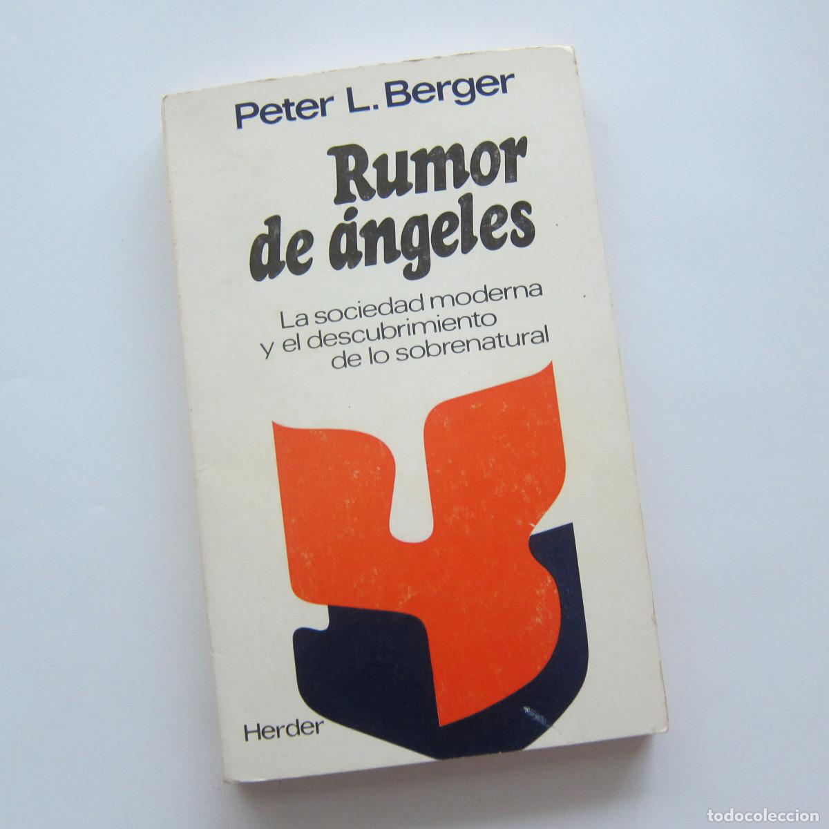 Libros de segunda mano: RUMOR DE &Aacute;NGELES - PETER L. BERGER (HERDER) RELIGI&Oacute;N
