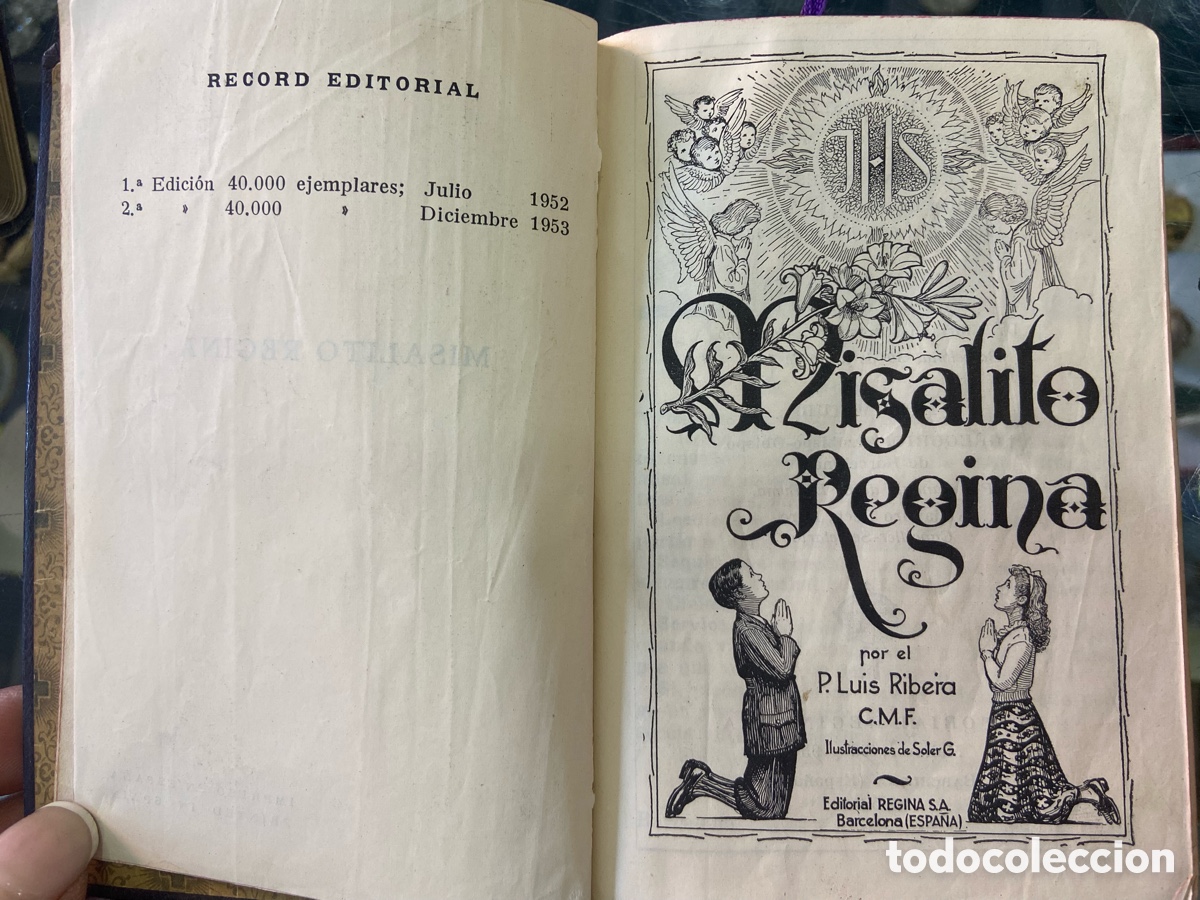 Libros de segunda mano: Misalito Regina. edicion 1953, - Foto 4