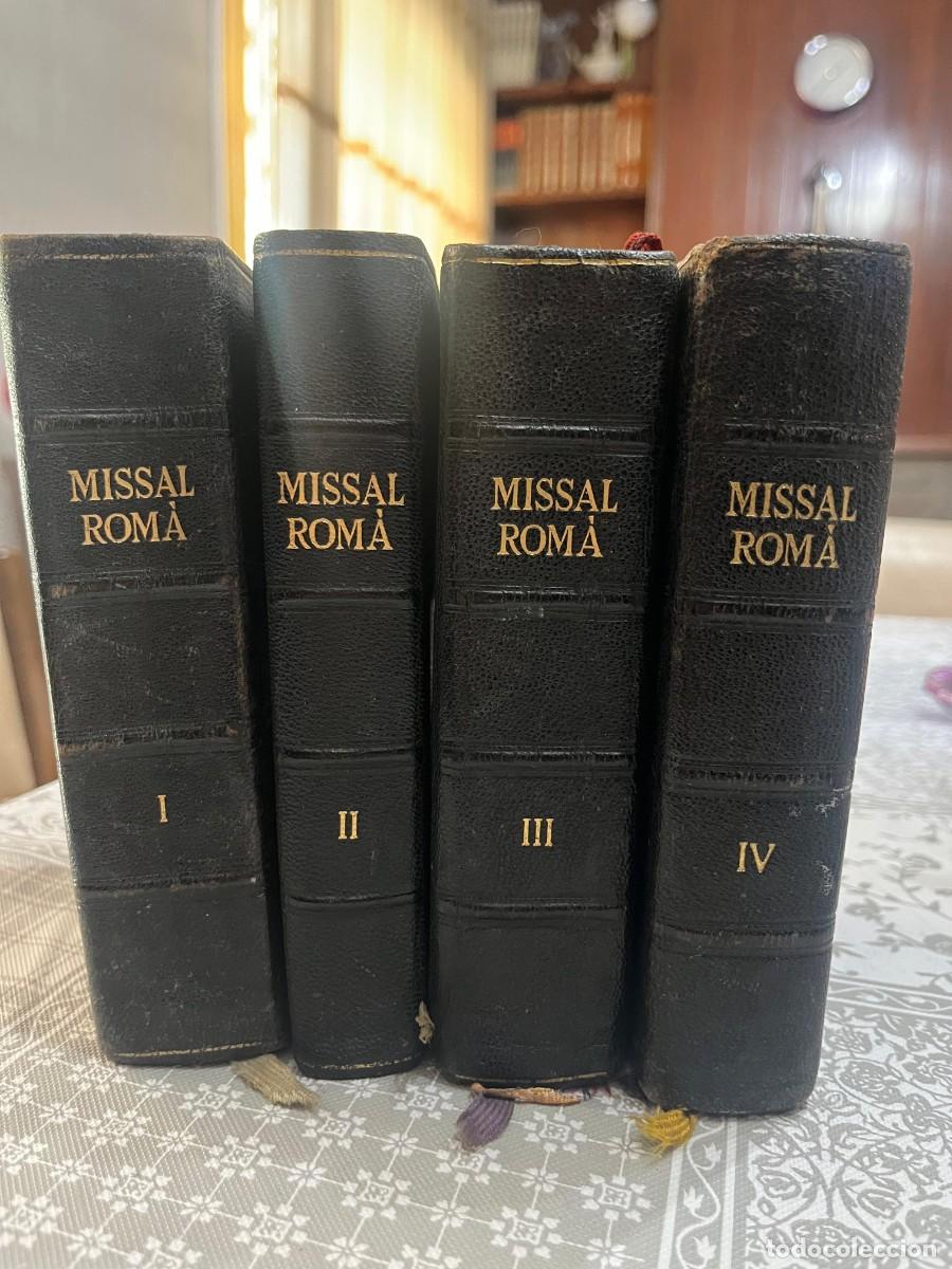 Libros de segunda mano: MISSAL ROM&Agrave;. I II III + IV. 1948.