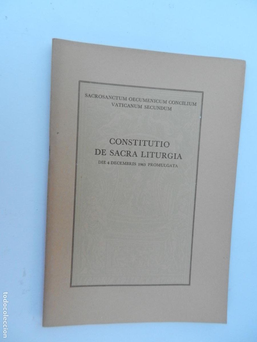 Libros de segunda mano: CONSTITUTIO DE SACRA LITURGIA - DIE 4 DECEMBRIS 1963 PROMULGATA.