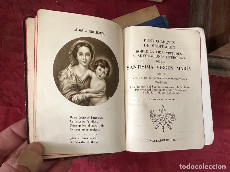 Libros de segunda mano: MEDITACIONES SOBRE LA SANTISIMA VIRGEN MARIA, POR ILDEFONSO RODRIGUEZ VILLAR, VALLADOLID 1953