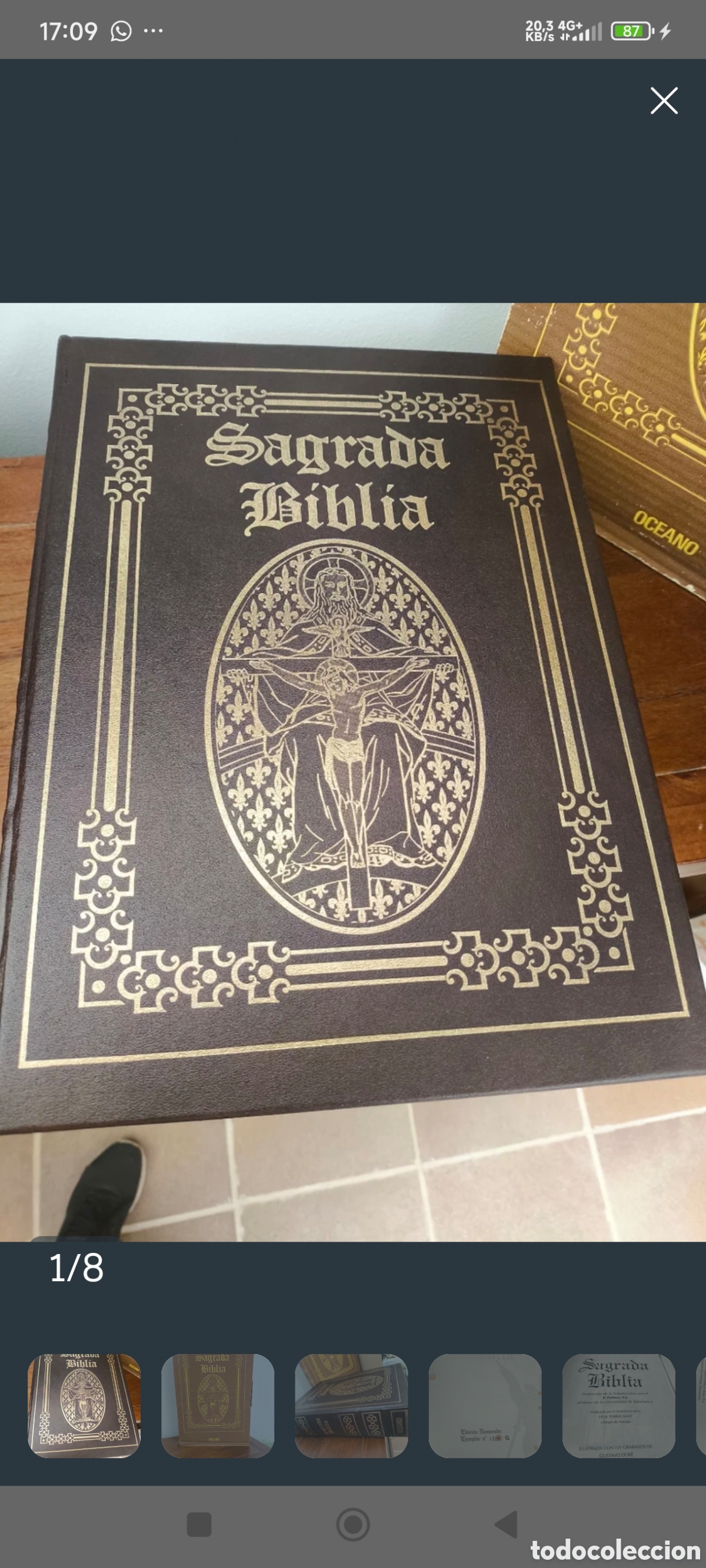 Libros de segunda mano: La Sagrada Biblia de la editorial Oc&eacute;ano