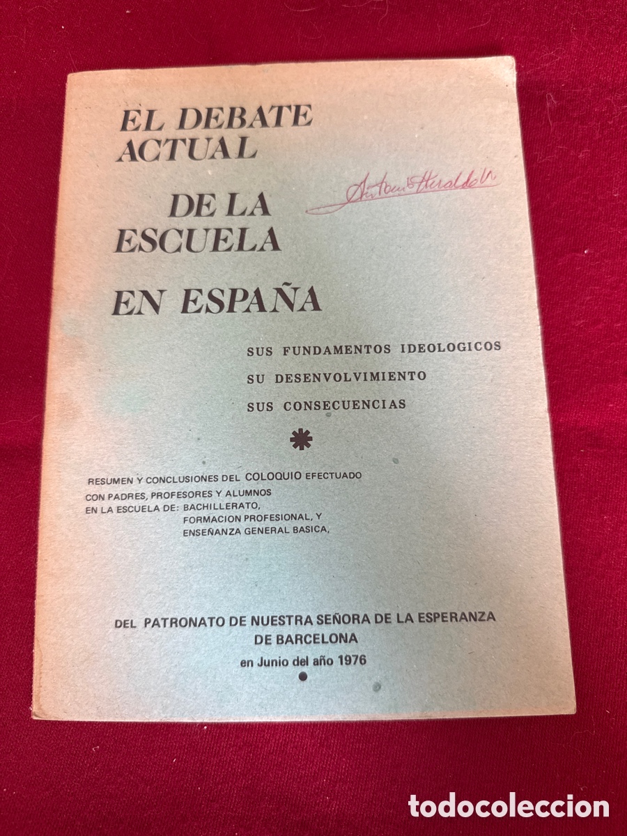 Libros de segunda mano: El debate actual de la escuela en Espa&ntilde;a.