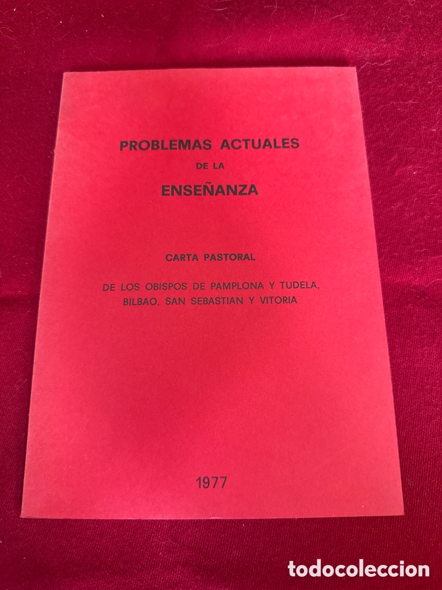 Libros de segunda mano: Carta pastoral Problemas actuales de la ense&ntilde;anza.
