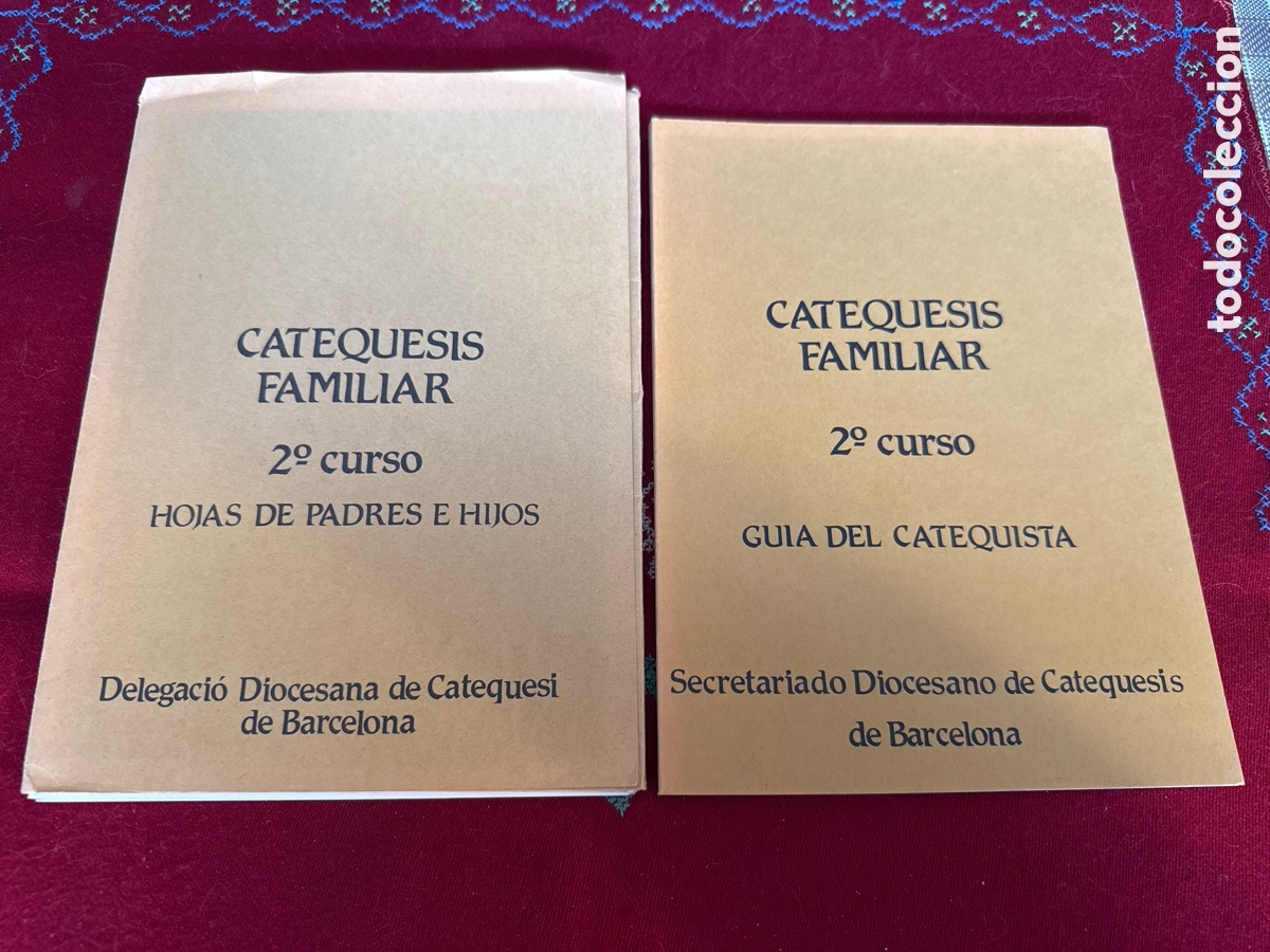 Libros de segunda mano: Catequesis Familiar &ndash; 2&ordm; curso. Hojas de padres e hijos y gu&iacute;a del Catequista.