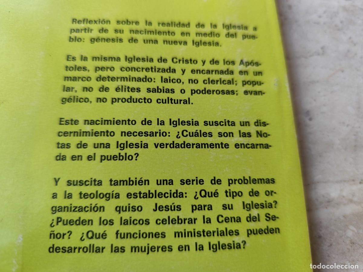 Libros de segunda mano: ECLESIOG&Eacute;NESIS LAS COMUNIDADES DE BASE REINVENTAN LA IGLESIA / LEONARDO BOFF / SAL TERRAE - Foto 4
