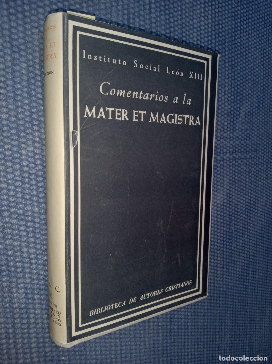Libros de segunda mano: Comentarios a la Mater et Magistra - Foto 1
