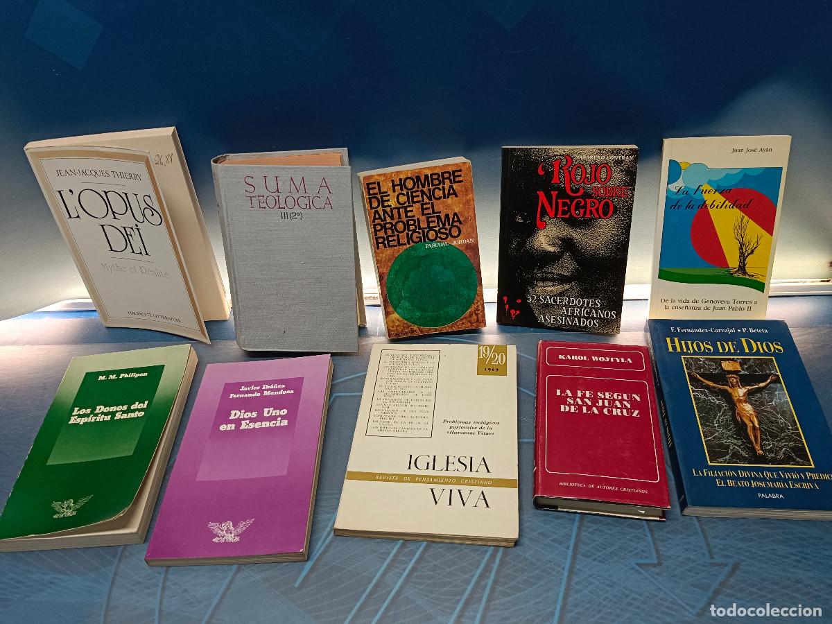 Libros de segunda mano: 10 LIBROS religiosos, ECLESI&Aacute;STICOS, RELIGI&Oacute;N CAT&Oacute;LICA, diferentes editoriales