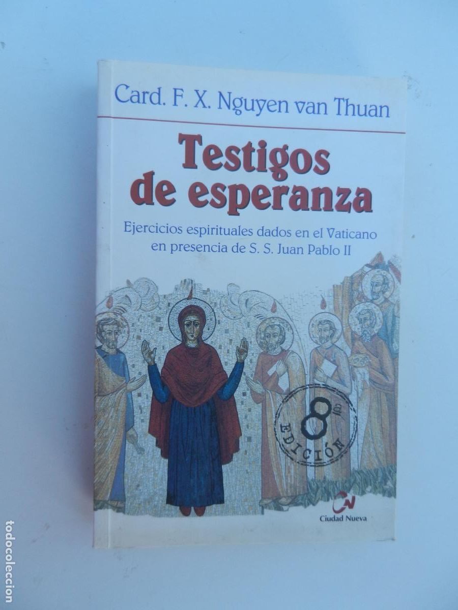 Libros de segunda mano: TESTIGOS DE ESPERANZA - CARD. F. X. NGUYEN VAN THUAN - EJERCICIOS ESPIRITUALES - CIUDAD NUEVA 2002.