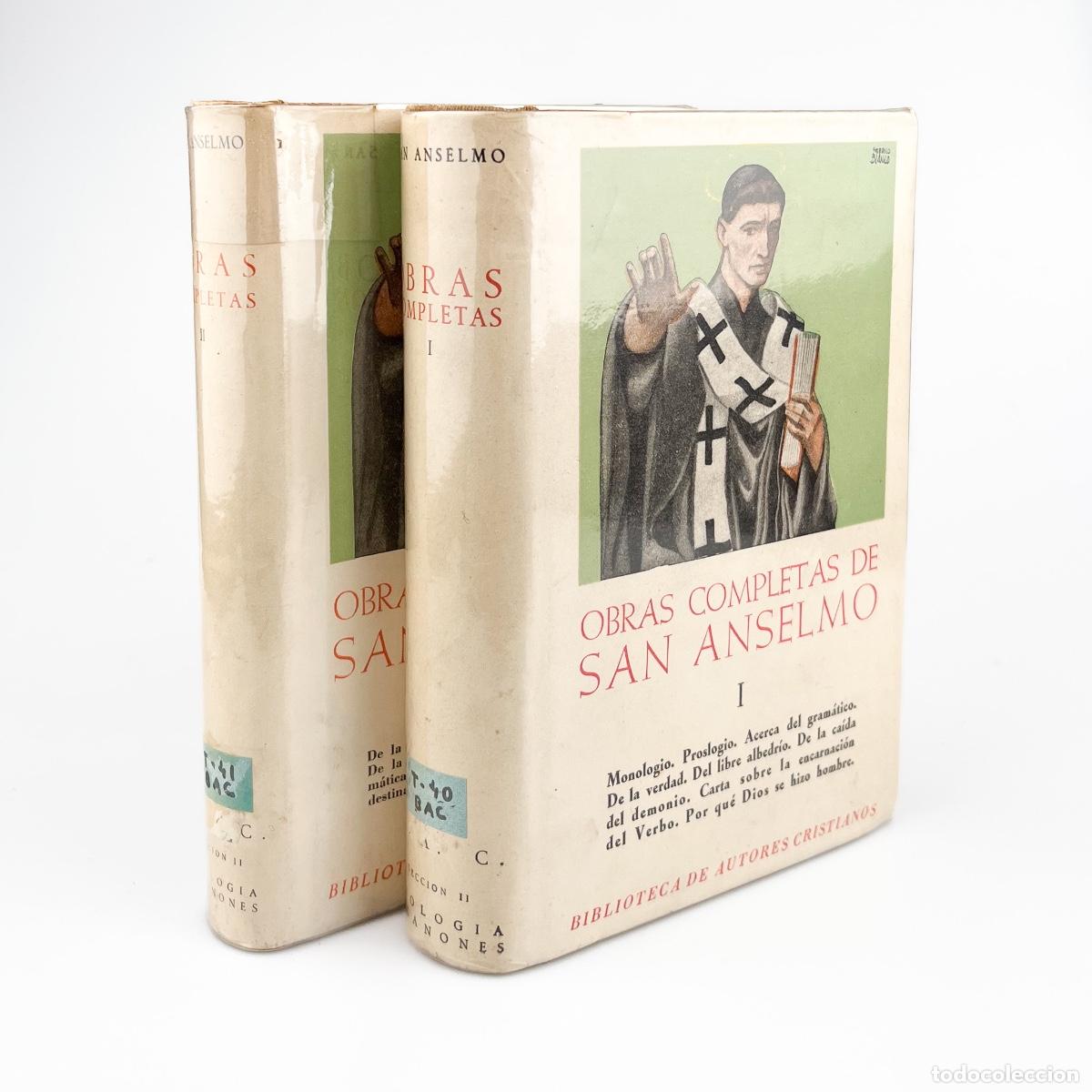 Libros de segunda mano: Obras Completas de San Anselmo 2 Tomos. BAC