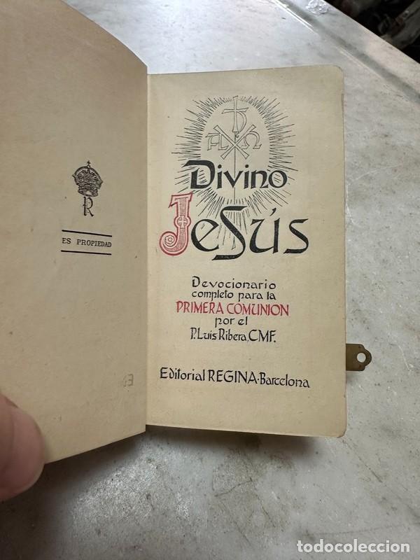Libros de segunda mano: DIVINO JES&Uacute;S- DEVOCIONARIO COMPLETO PARA PRIMERA COMUNI&Oacute;N, P.LUIS RIBERA, 1949