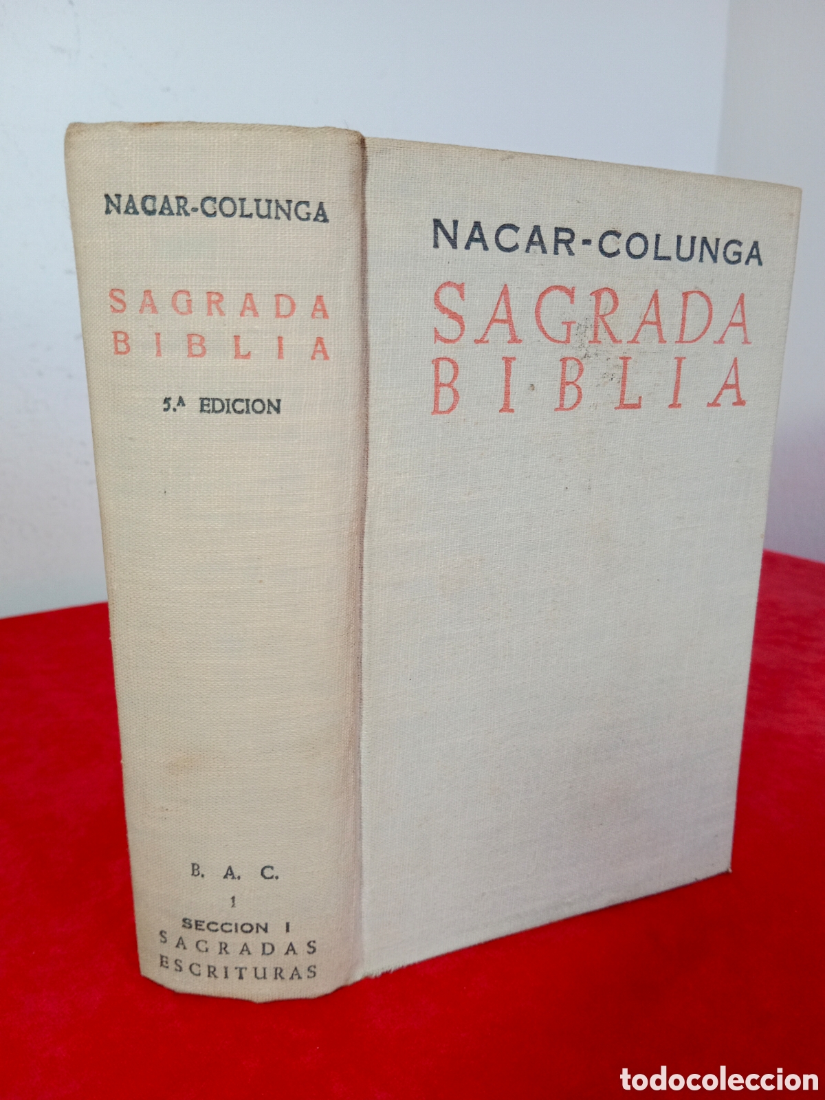Libros de segunda mano: SAGRADA BIBLIA NACAR-COLUNGA, 1953, BAC