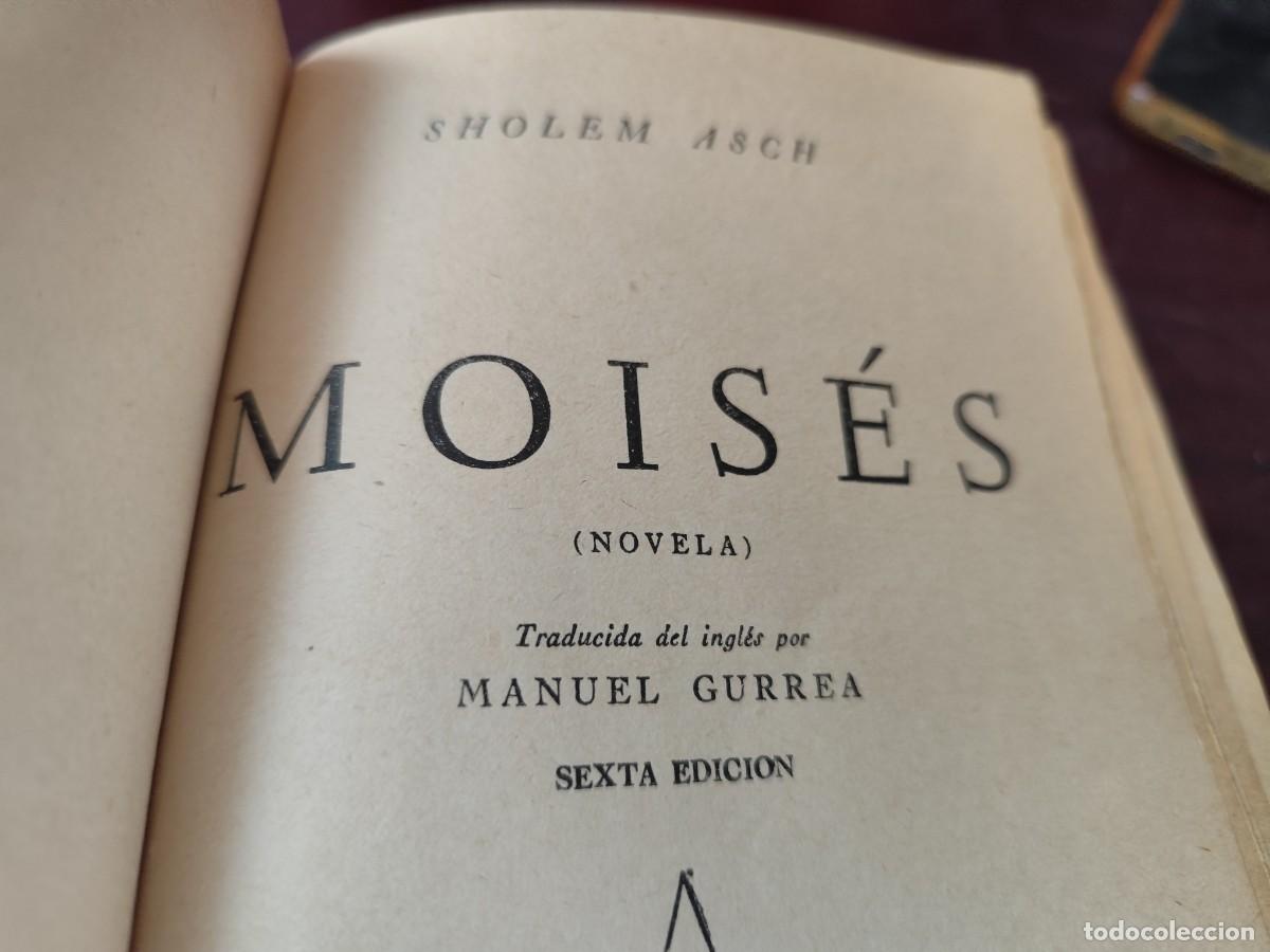 Libros de segunda mano: MOISES / SHOLEM ASCH / CJA424ROJA / KRAFT/cubierta en interior - Foto 6