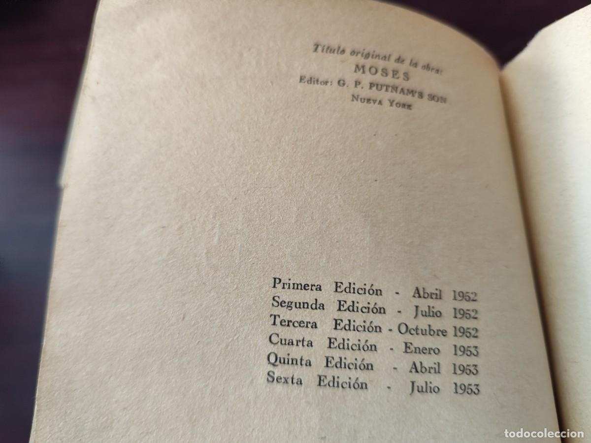 Libros de segunda mano: MOISES / SHOLEM ASCH / CJA424ROJA / KRAFT/cubierta en interior - Foto 8