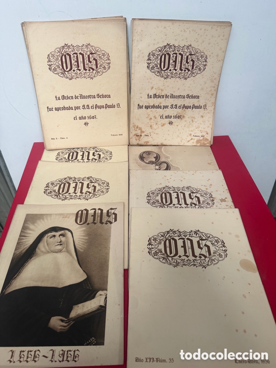 Libros de segunda mano: Lote 18 revistas ONS 1945-1956 Vaticano Colegio Es