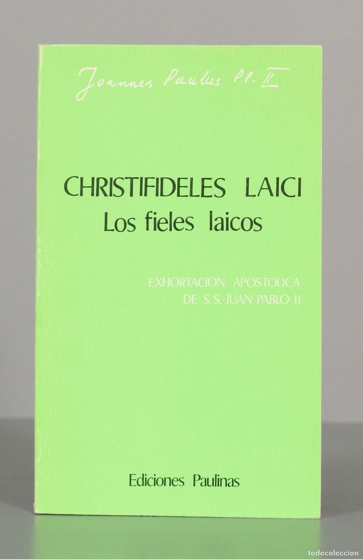 Libros de segunda mano: Joannes Paulus. PP. I. CHRISTIFIDELES LAICI. Los fieles laicos