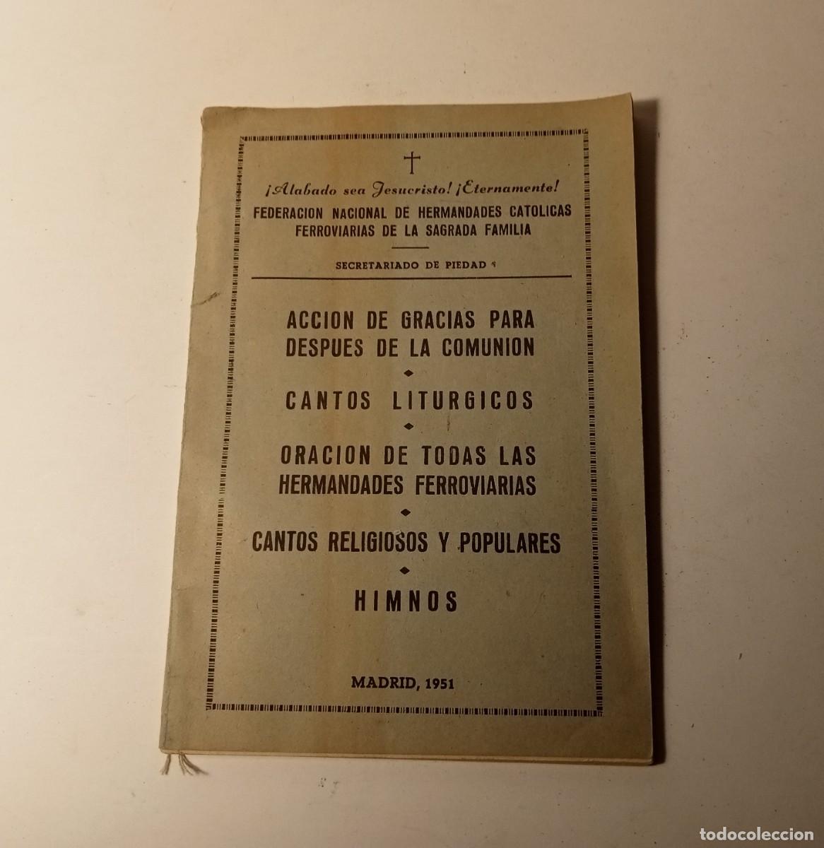 Libros de segunda mano: 1951 - ACCI&Oacute;N DE GRACIAS PARA DESPU&Eacute;S DE LA COMUNI&Oacute;N