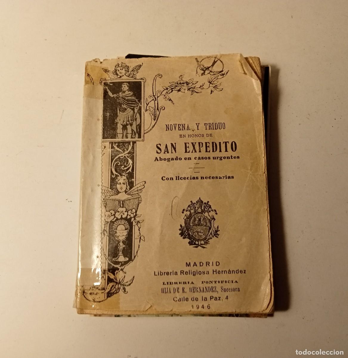 Libros de segunda mano: 1946 - NOVENA Y TRIDUO EN HONOR A S. EXPEDITO