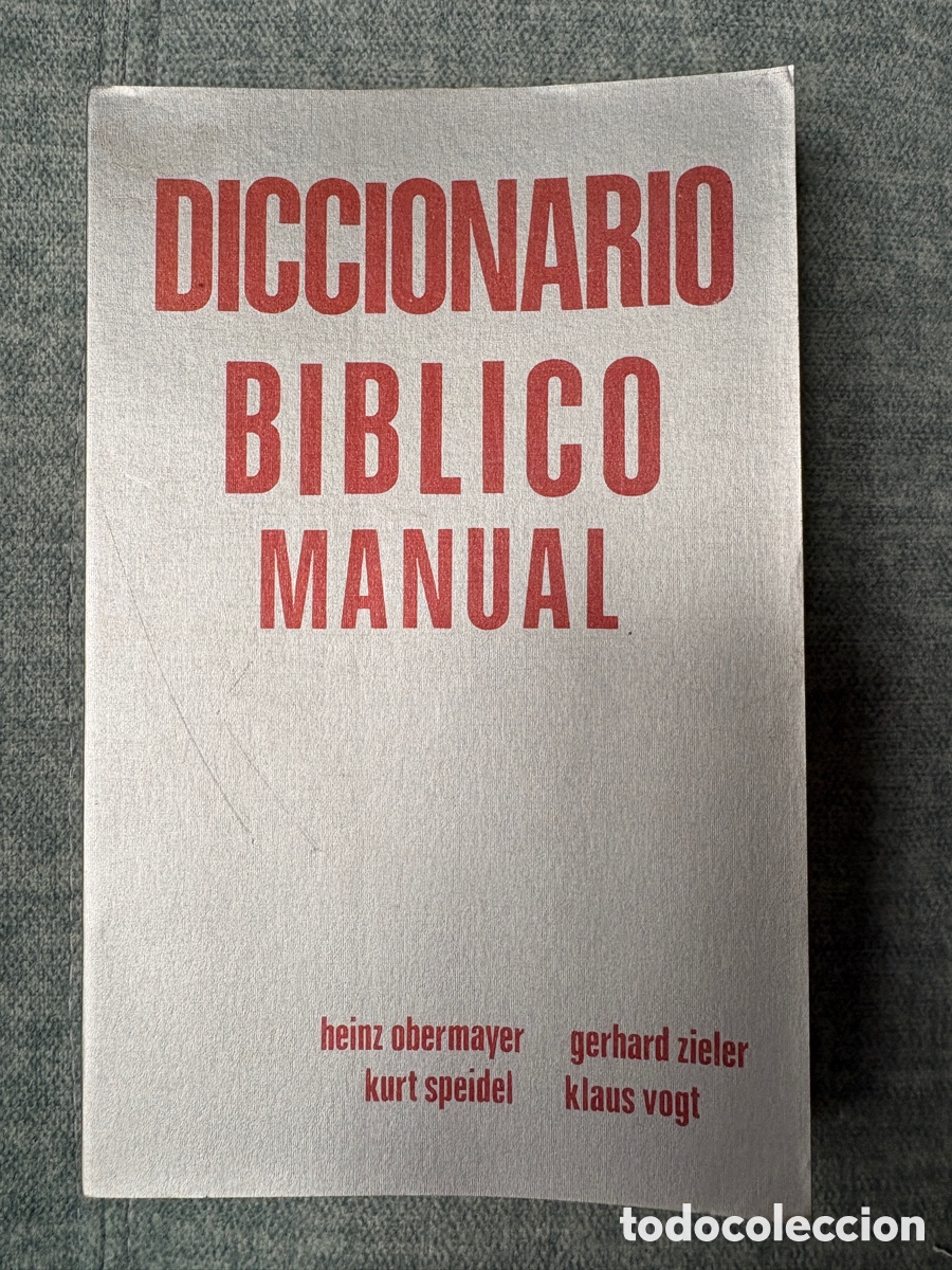 Libros de segunda mano: (L721) DICCIONARIO B&Iacute;BLICO MANUAL - Edici&oacute;n Ecum&eacute;nica- 1975