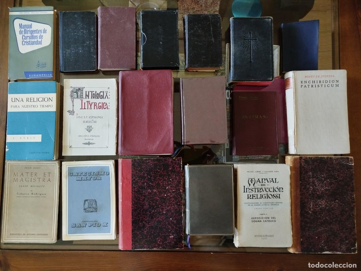 Libros de segunda mano: Lote 19 misales, misalitos, breviarios, catecismos y similares desde finales del XIX a los 70