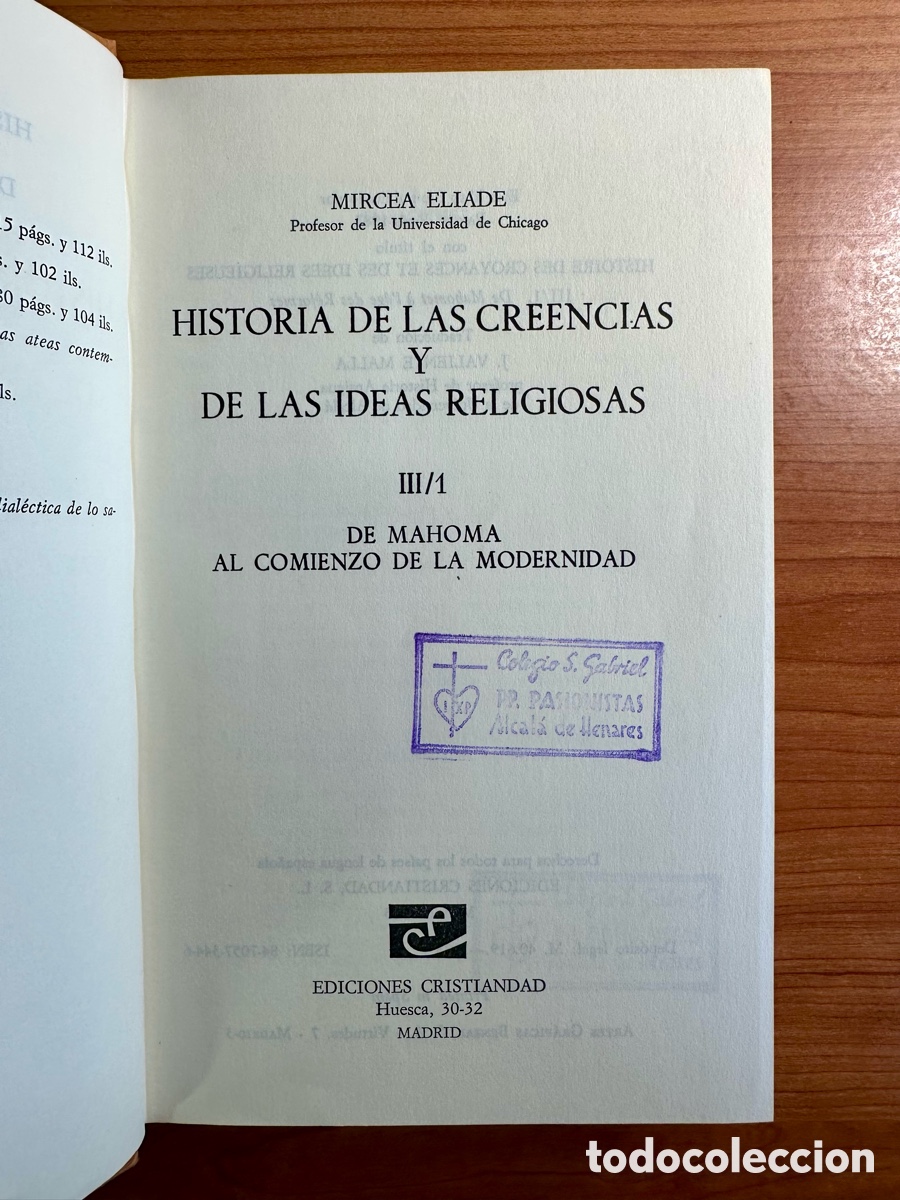 Libros de segunda mano: Historia de las creencias y las ideas religiosas (4 Tomos) - Mircea Eliade - Foto 12