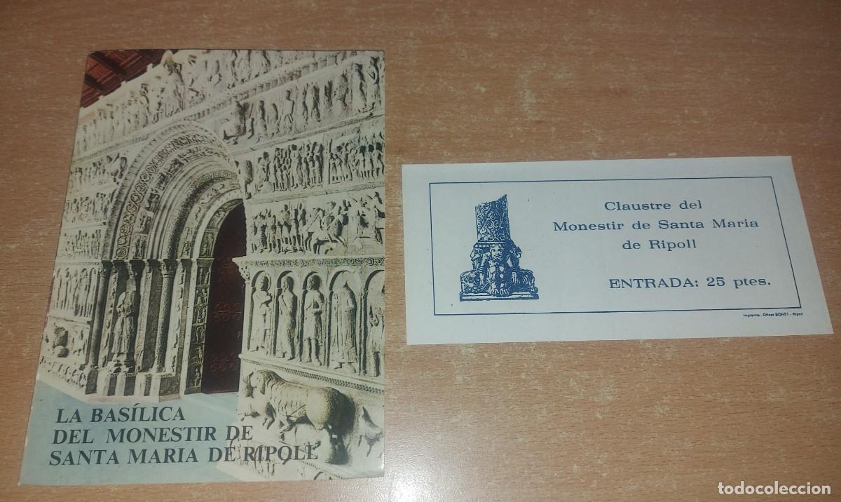 Libros de segunda mano: Libro LA BASILICA DEL MONESTIR DE SANTA MARIA DE RIPOLL + ENTRADA CLAUSTRO