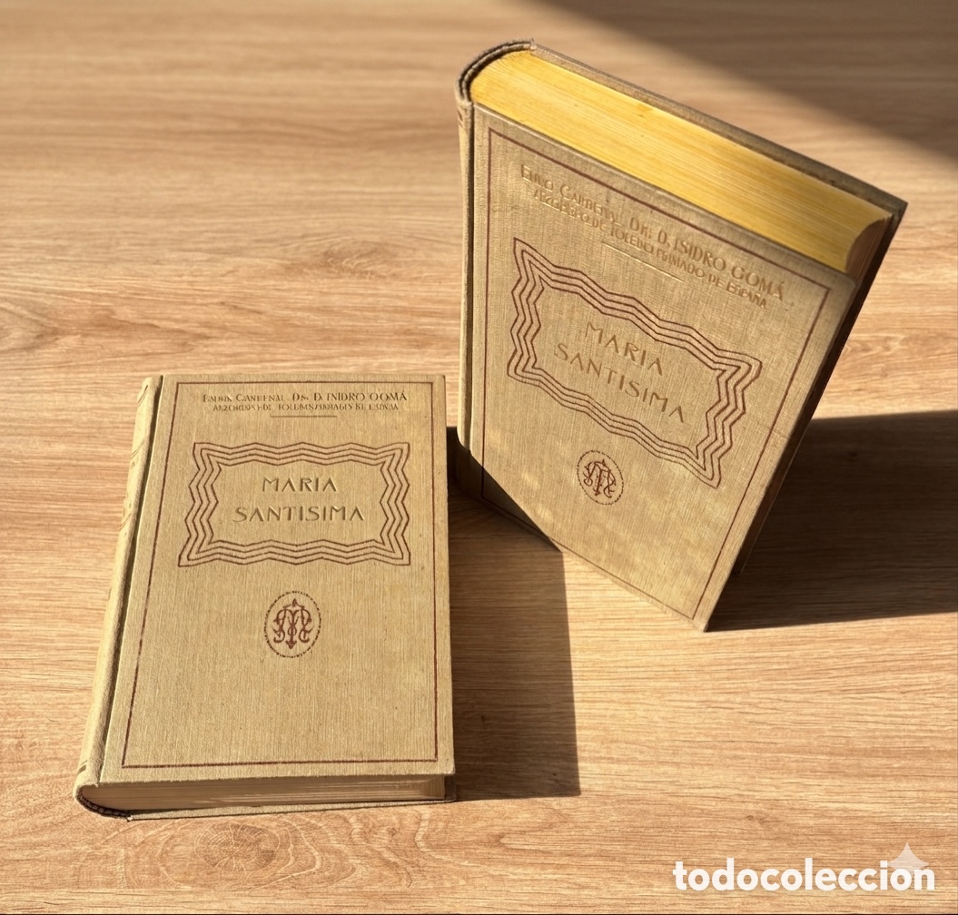 Gebrauchte B&uuml;cher: (L729) MAR&Iacute;A SANT&Iacute;SIMA (vols. I y II) - ISIDRO GOM&Aacute; -1941/42 (1&ordf; ed. Obra p&oacute;stuma).