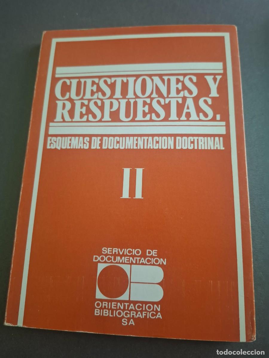 Livres d'occasion: Cuestiones y respuestas II - Esquemas de documentacion doctrinal - 1975