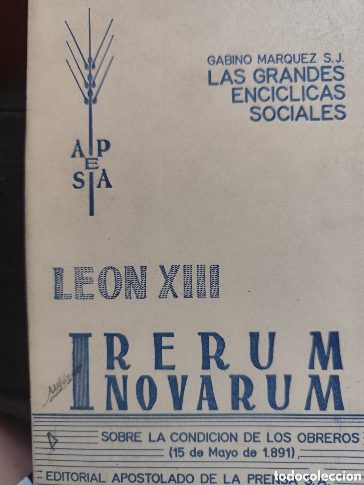 Livros em segunda m&atilde;o: LEON XIII IRUM NOVARUM RF367