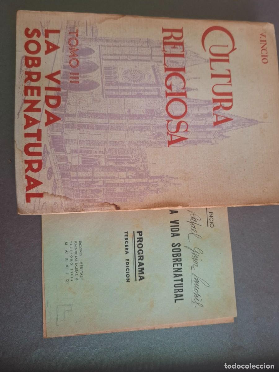 Second hand books: La vida sobrenatural - V.Incio -1940