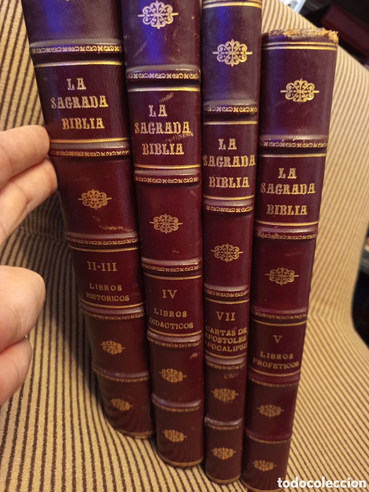 Libros de segunda mano: Lote 4 Libros (Tomos II-III, IV, V, VII) Sagrada Biblia - Editorial Codex 1963 D&iacute;ez Macho