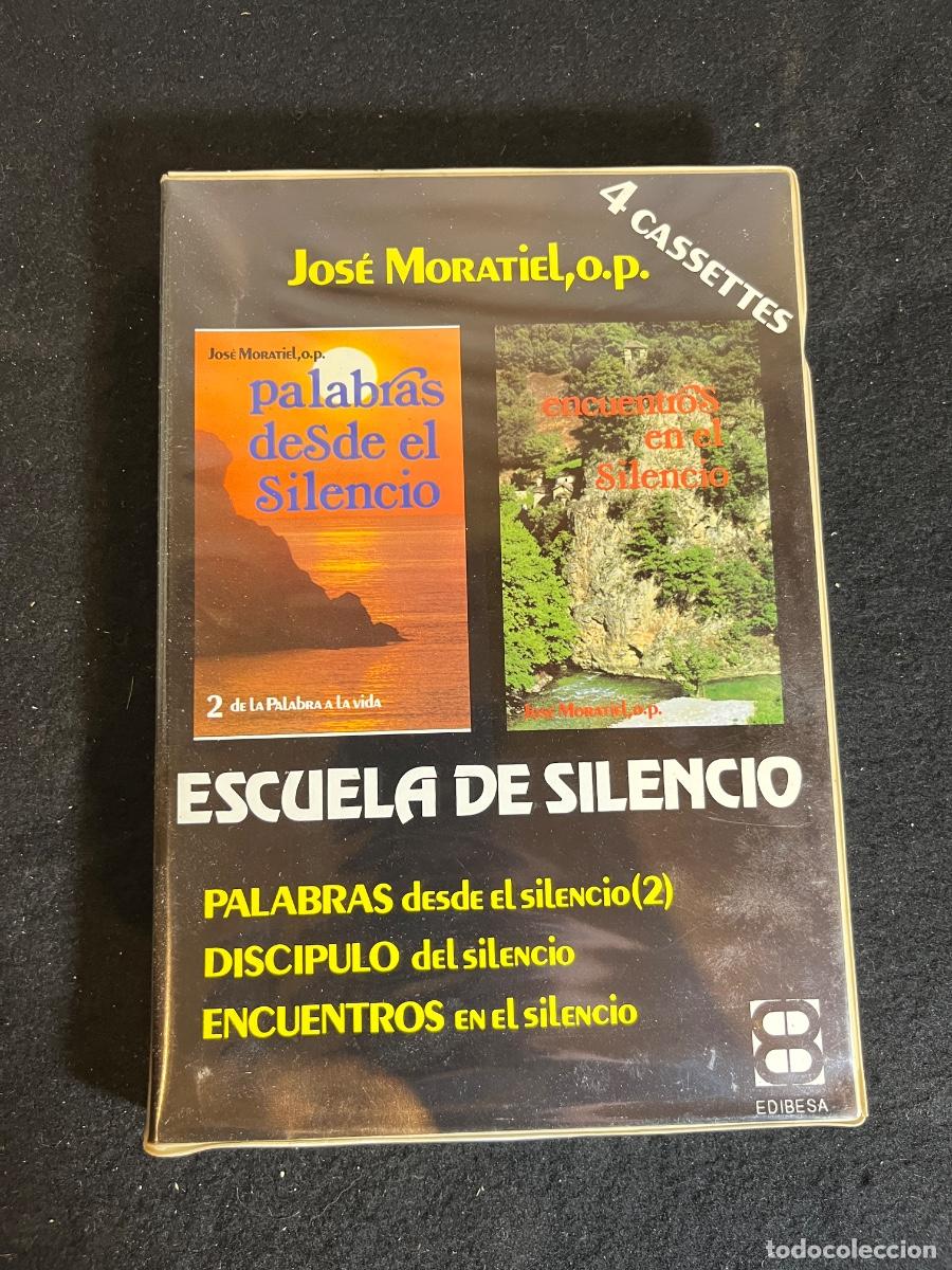 Libros de segunda mano: Pack casetes Escuela de Silencio Jos&eacute; Fern&aacute;ndez Moratiel EDIBESA cintas vintage religiosas