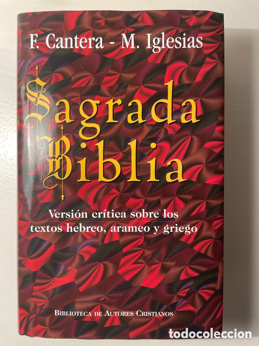 Libros de segunda mano: Biblia Cantera Iglesias