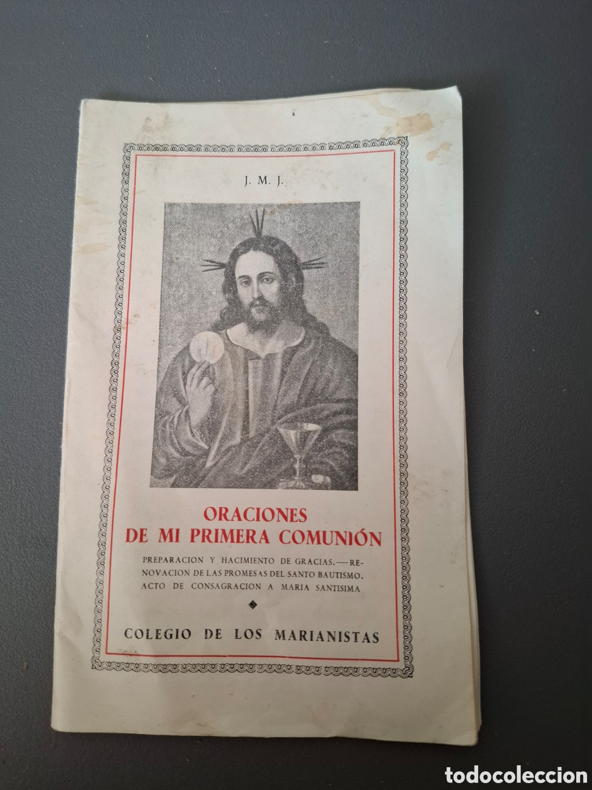 Libros de segunda mano: Oraciones de mi primera comuni&oacute;n - colegio de los marianistas- 1960?