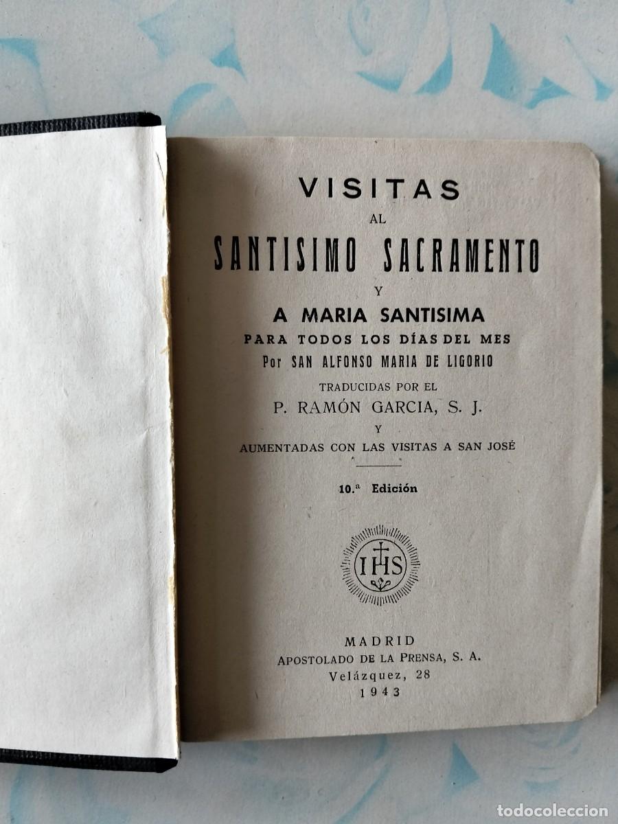 Libros de segunda mano: VISITAS AL SANTISIMO MADRID 1943