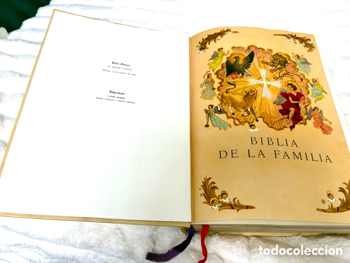 Libros de segunda mano: La Santa Biblia (Biblia de la Familia) - Editorial Planeta, 1964 (2&ordf; Edici&oacute;n). Lujo . Canto dorado