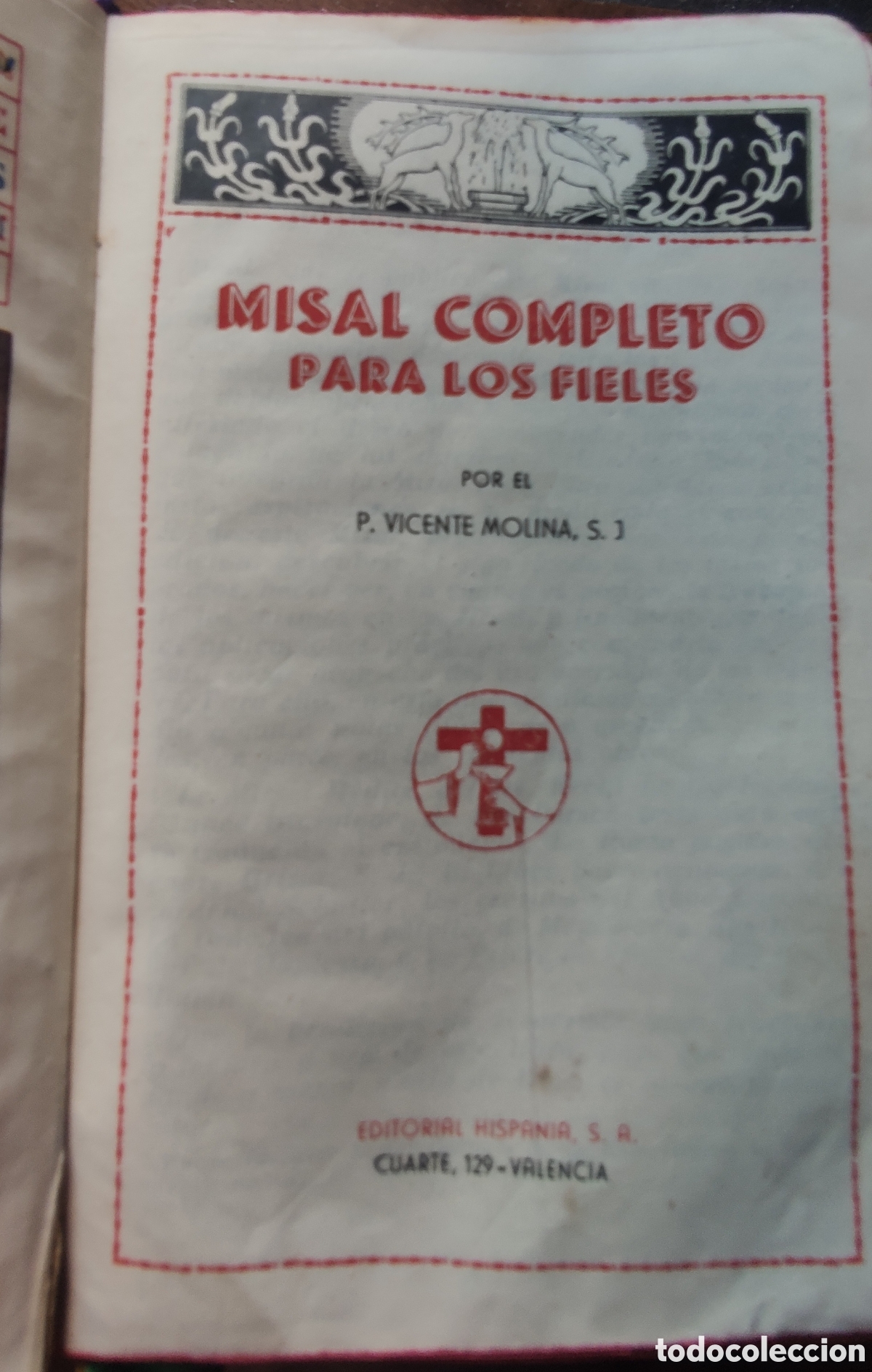 Libros de segunda mano: Misal completo V.Molina - Foto 1