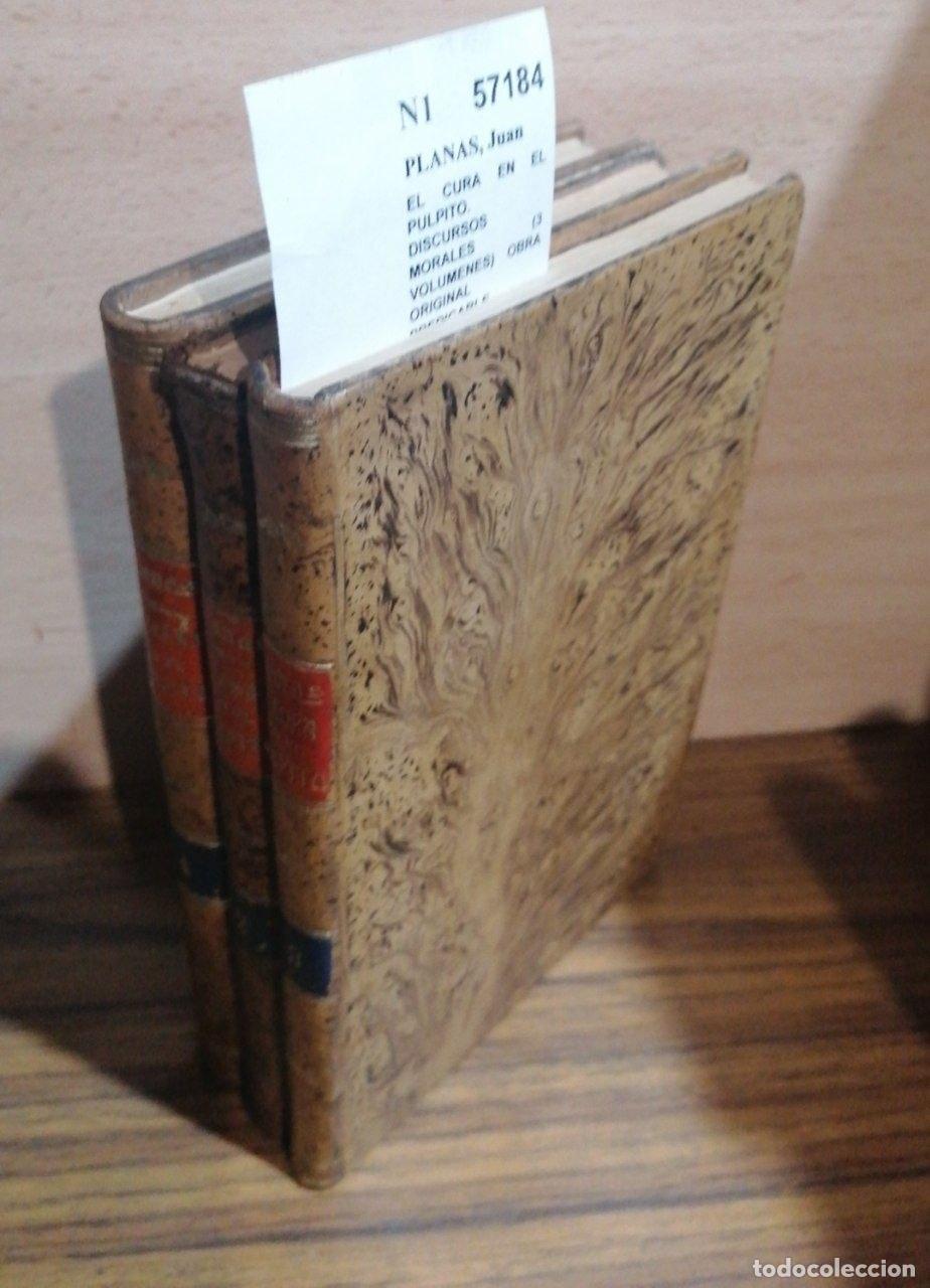 Libros de segunda mano: PLANAS, Juan - EL CURA EN EL PULPITO. DISCURSOS MORALES (3 VOLUMENES) OBRA ORIGINAL PREDICABLE COMPU