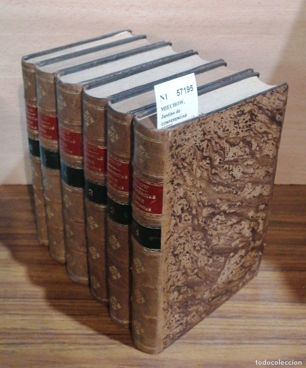 Gebrauchte B&uuml;cher: MIECHOW, Justino de - CONFERENCIAS SOBRE LAS LETANIAS DE LA SANTISIMA VIRGEN (6 VOLUMENES) por el P.