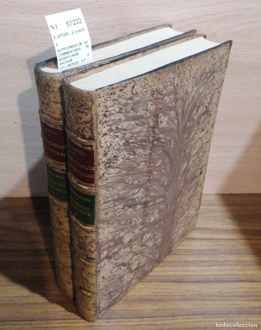 Gebrauchte B&uuml;cher: LAPIDE, Cornelii a - SUPPLEMENTUM AD COMMENTARIA IN SCRIPTURAM SACRAM (2 VOLUMENES) R.P. --- e soc