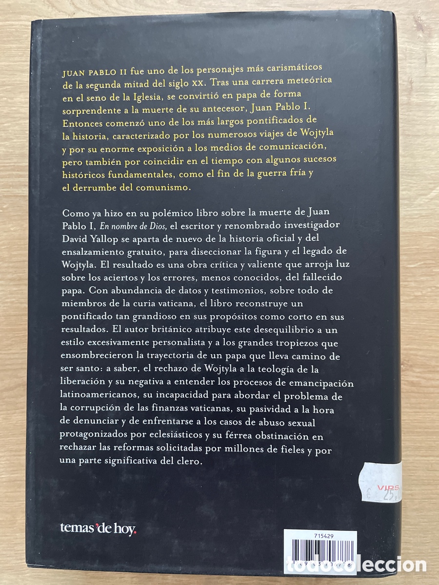 Libros de segunda mano: El poder y la gloria - David Yallop - Foto 2
