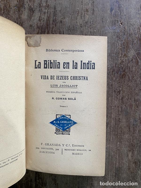 Libros de segunda mano: La Biblia en la India - Jacolliot Luis