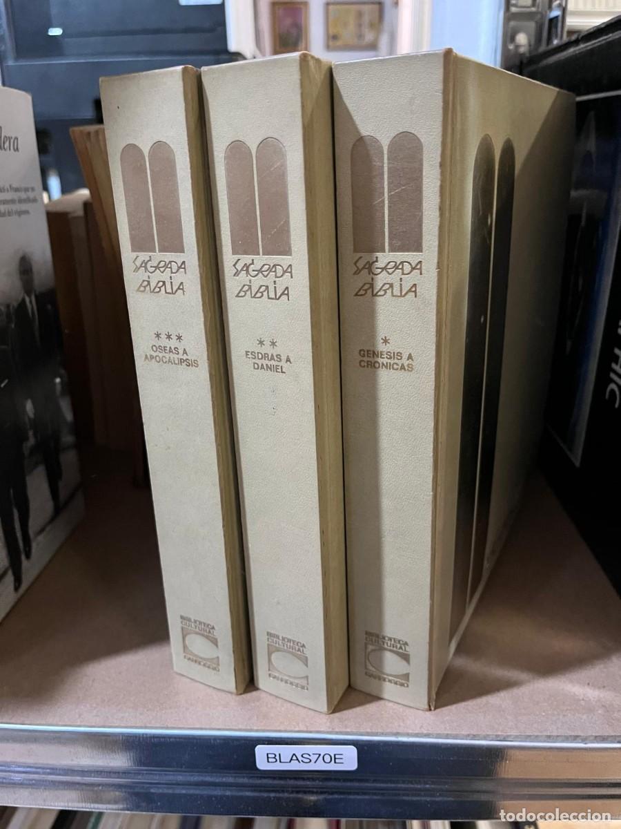 Libros de segunda mano: BLAS70E &ndash; Sagrada Biblia biblioteca cultural, G&eacute;nesis a Cr&oacute;nicas / Esdras a Daniel / Apocalipsis