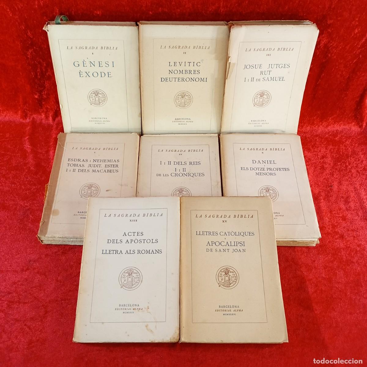 Libros de segunda mano: LA SAGRADA BIBLIA - EDITORIAL ALPHA - LOTE 8 TOMOS - VER FOTOS / 5447