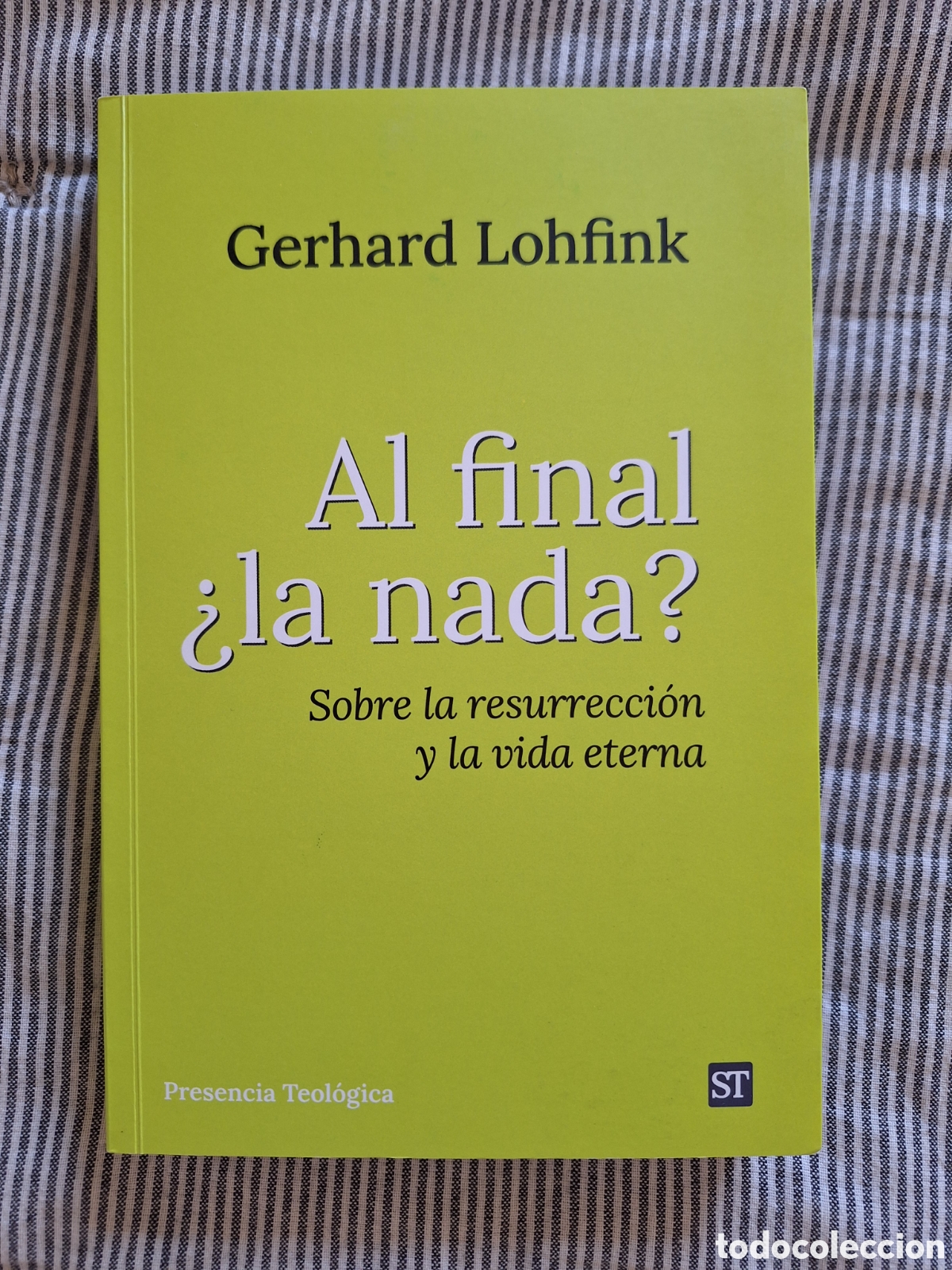 Libros de segunda mano: G. LOHFINK, Al final &iquest;la nada?