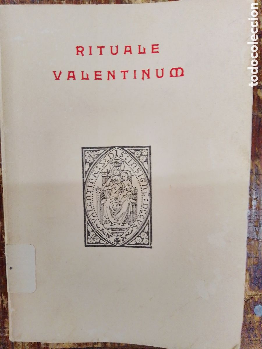 Libros de segunda mano: RITUALE VALENTINUM. MARCELLINUS, ARCHIEP, VALENT. 1961