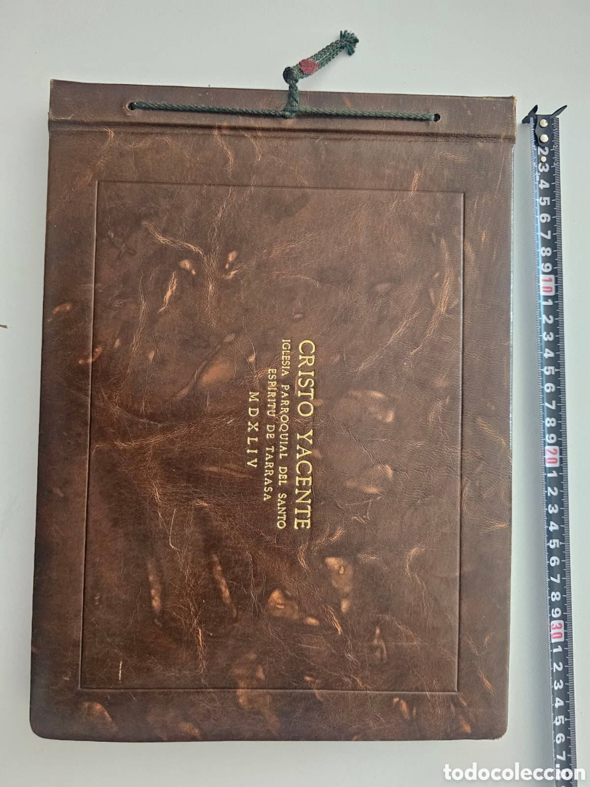 Libros de segunda mano: ​&Aacute;lbum fotogr&aacute;fico &rdquo;Cristo Yacente&rdquo; de Terrassa (1943/44) - Edici&oacute;n numerada (Ejemplar N&ordm; 40)
