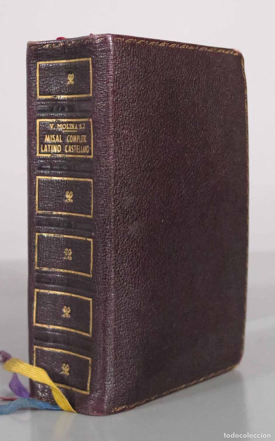 Libros de segunda mano: Misal Completo Latino Castellano - P. Vicente Molina, S. J. - Editorial Hispania 1947